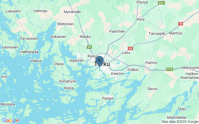 Kaart met locatie Turun Linna